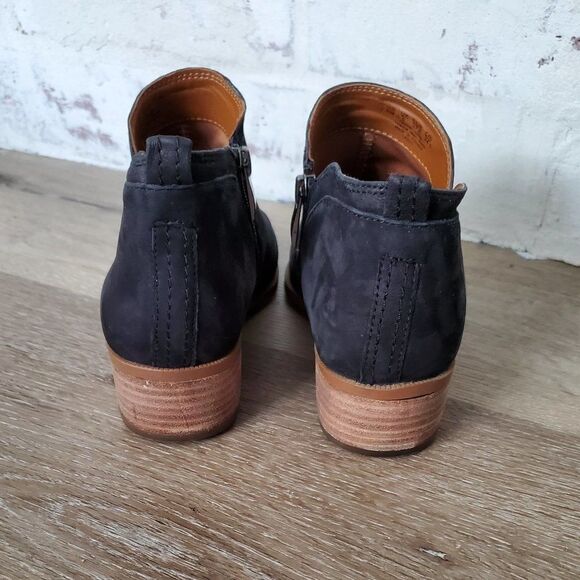 Franco Sarto black and brown leather ankle boots - Picture 4 of 8